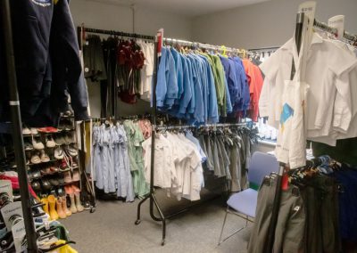 An image of school uniform available at the support centre